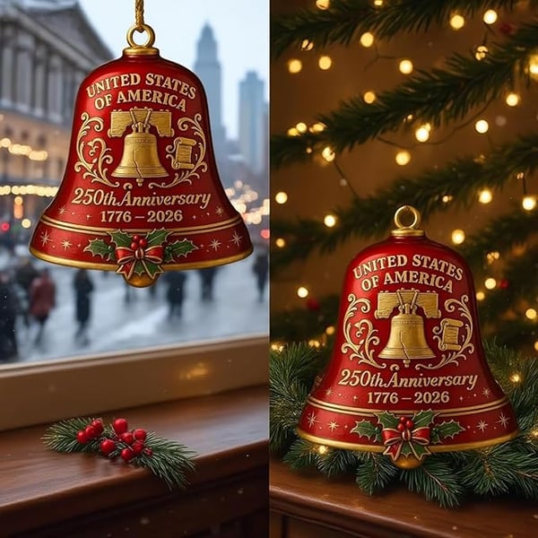United States 250th Anniversary Bell Ornament