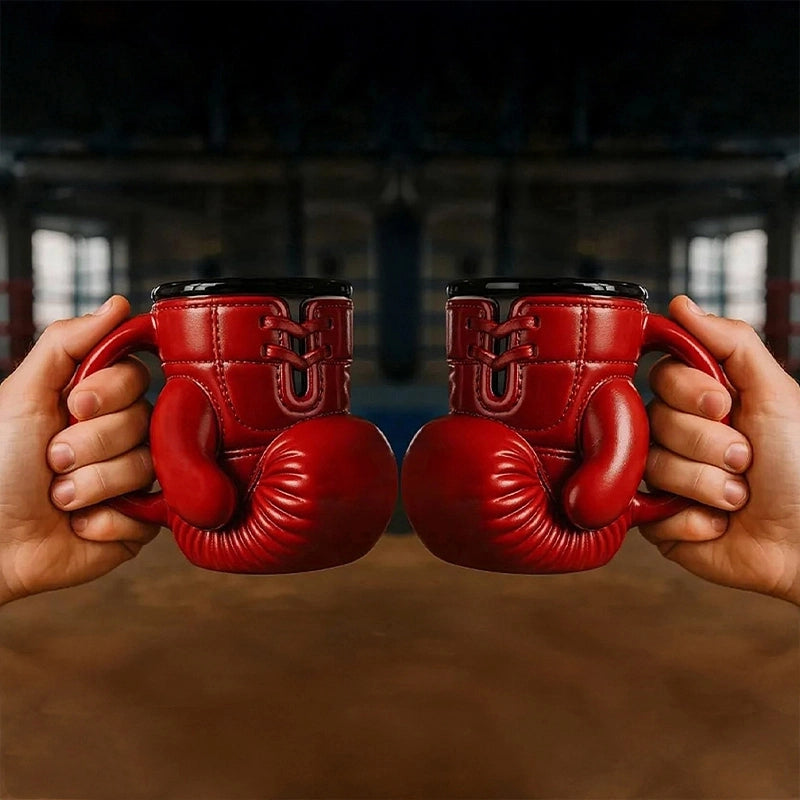 Boxing Glove Stainless Steel Mug – Drink Like a Fighter!