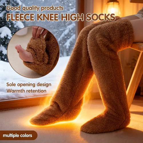 Over-Knee High Fuzzy Long Socks | Winter Warm & Ultra Comfortable