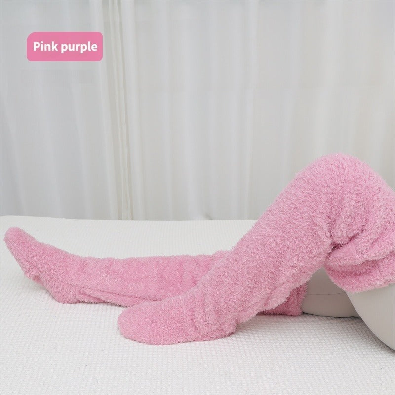 Over-Knee High Fuzzy Long Socks | Winter Warm & Ultra Comfortable