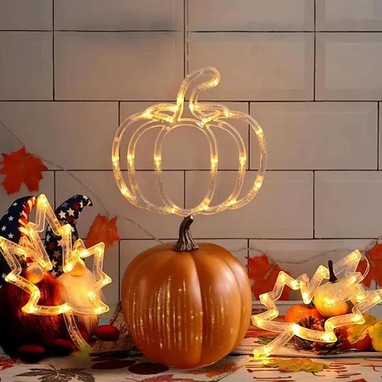 Twinkle Light Pumpkins