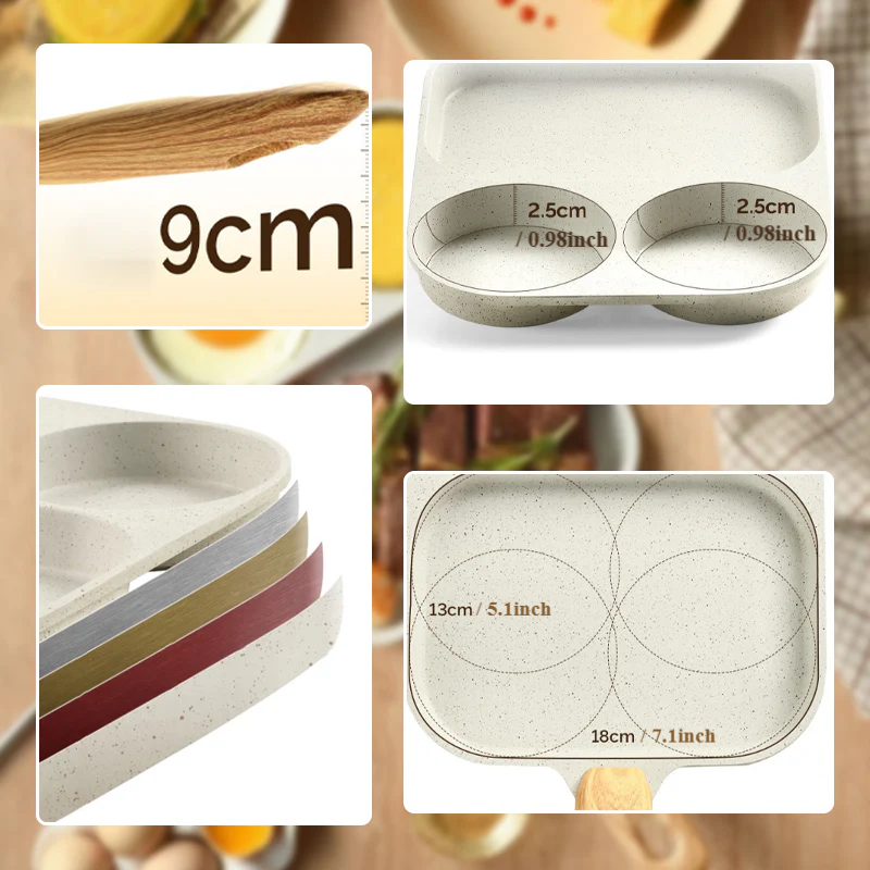 3-In-1 Split Non-Stick Pan