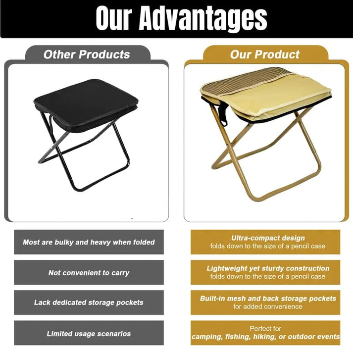 Ultra-Light Folding Stool – Supports Up to 150kg