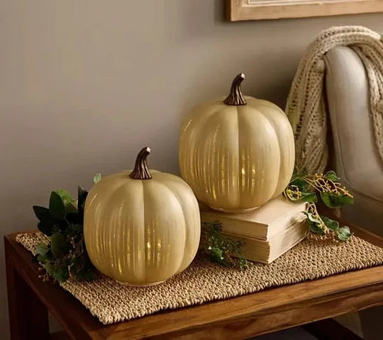 Twinkle Light Pumpkins