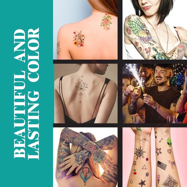 Temporary Tattoo Markers Set-10-Color Body Art Pens