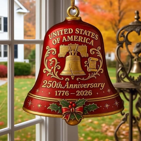 United States 250th Anniversary Bell Ornament