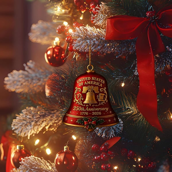 United States 250th Anniversary Bell Ornament