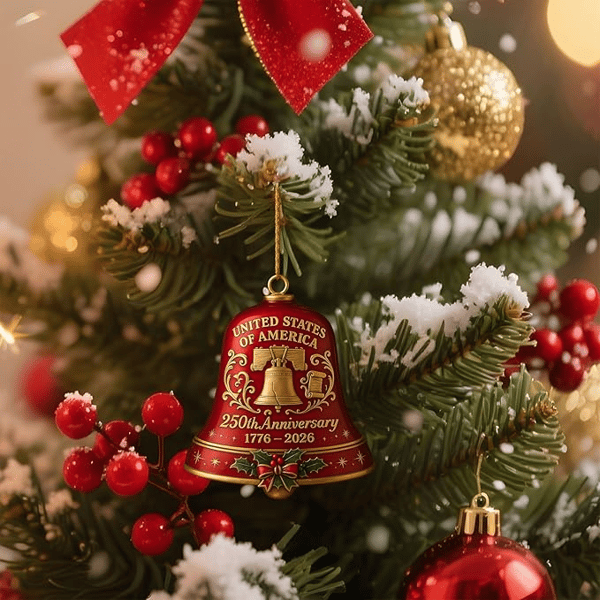 United States 250th Anniversary Bell Ornament