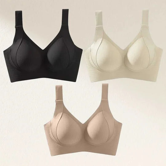 Super Firming Wire-Free Bra All-Day Comfort No More Sagging (3-Pack Value Set)