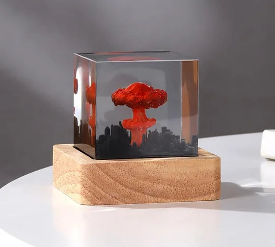 Unique Mushroom Cloud Nuclear Blast Lamp