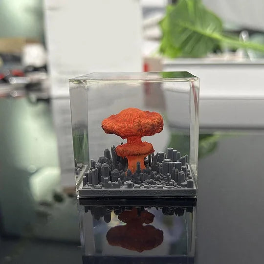 Unique Mushroom Cloud Nuclear Blast Lamp