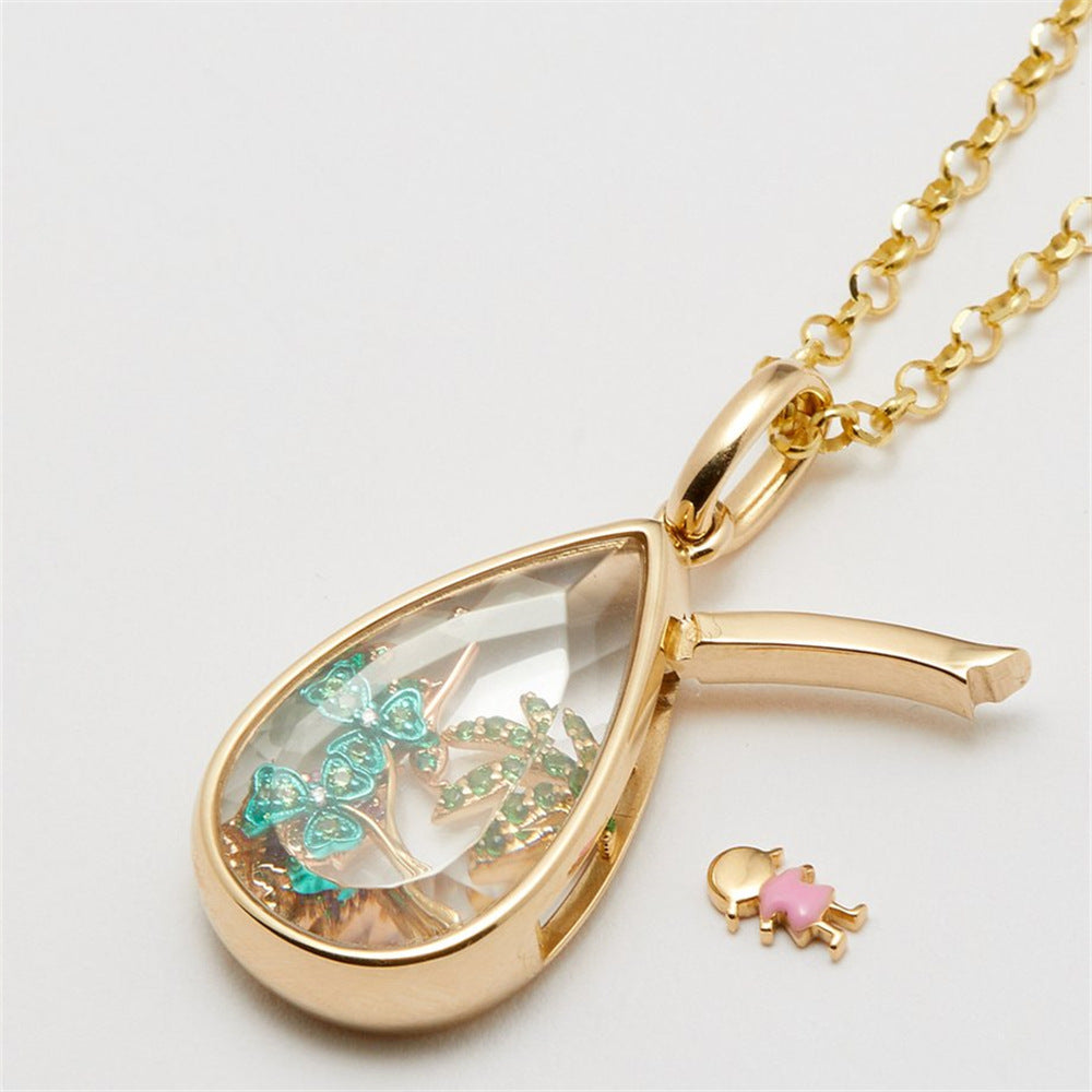 Retro Personalized Photo Box Pendant Necklace