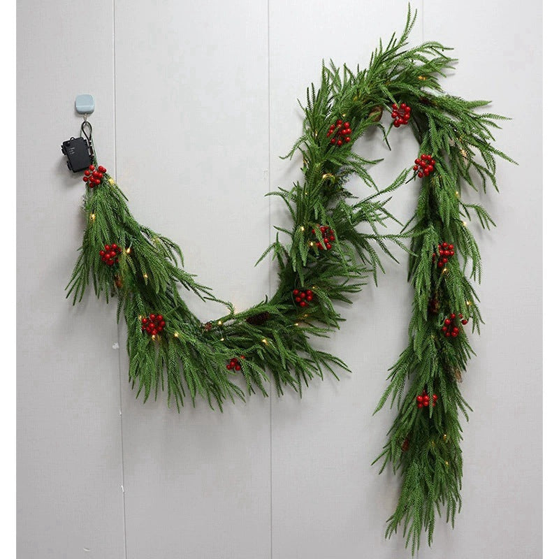 Natural Christmas Greenery - Real Touch Norfolk Pine Garland