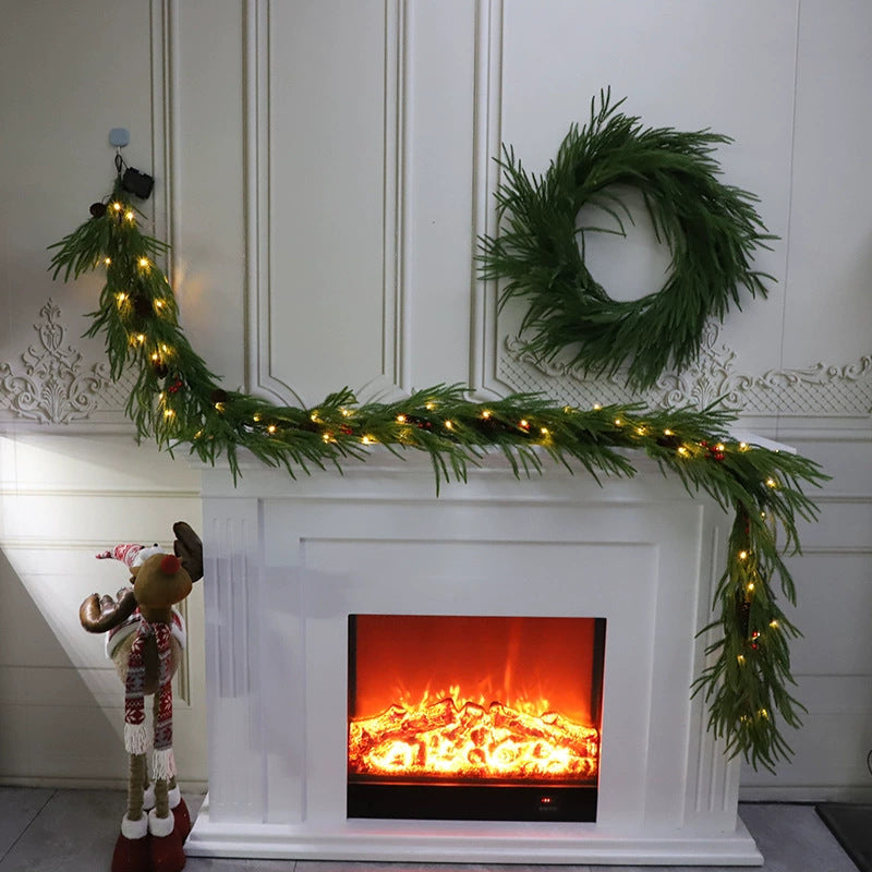 Natural Christmas Greenery - Real Touch Norfolk Pine Garland