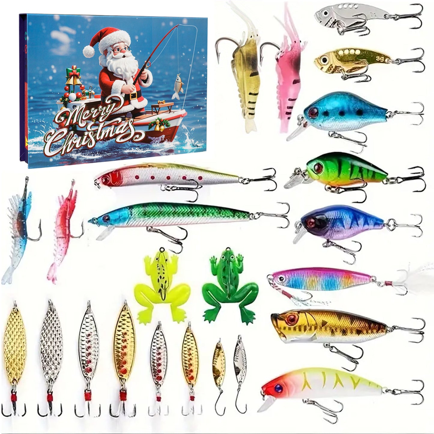 2025 Fishing Advent Calendar - 24 Days of Fishing Lures & Gifts