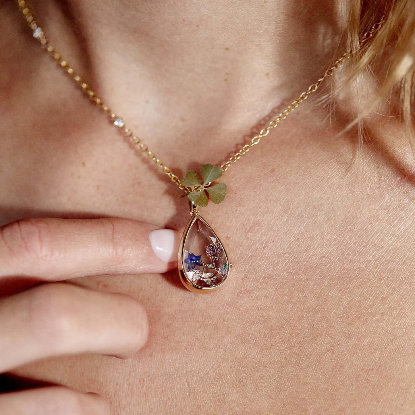 Retro Personalized Photo Box Pendant Necklace