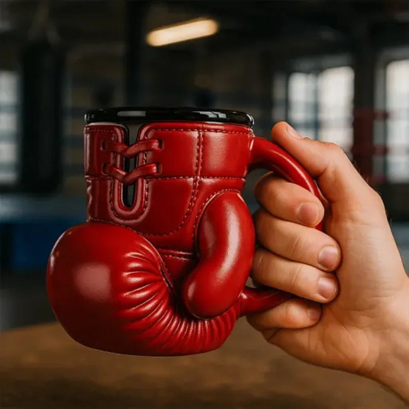 Boxing Glove Stainless Steel Mug – Drink Like a Fighter!