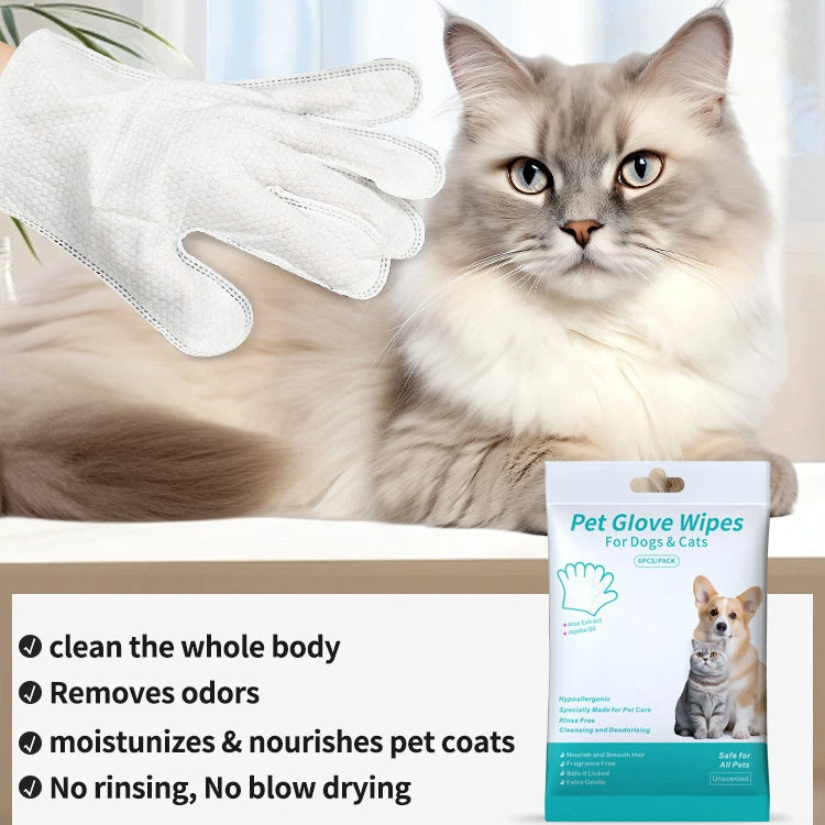 Odor-Removing Pet Grooming Gloves