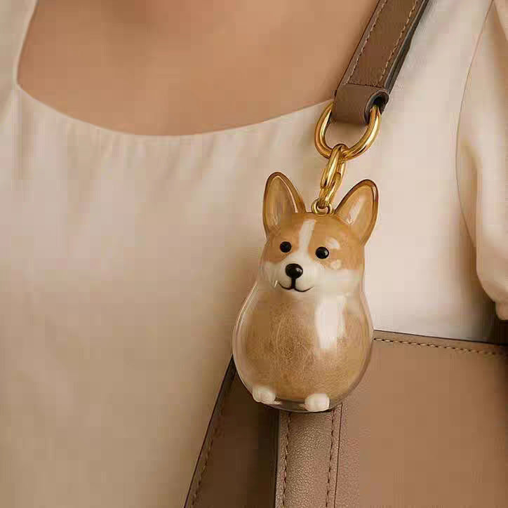 Pet hair storage box capsule pendant