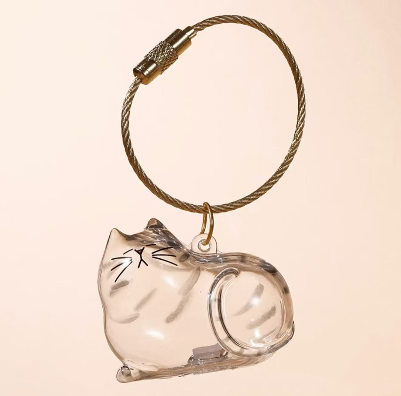 Pet hair storage box capsule pendant
