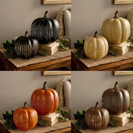 Twinkle Light Pumpkins