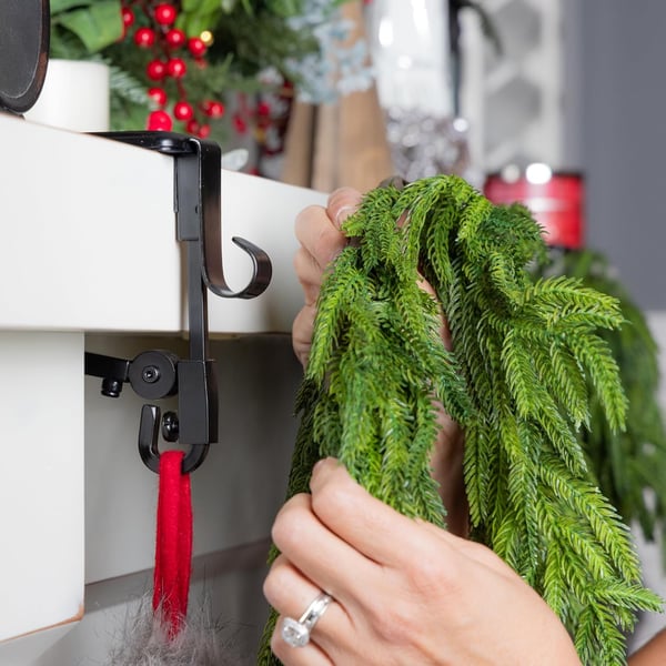 Fireplace Stocking and Garland Hanger
