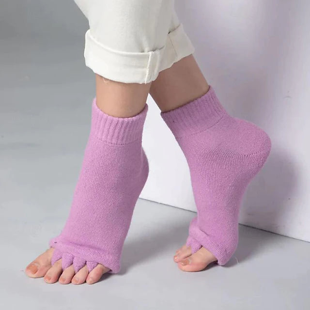 Toeless Yoga Socks, Five-toe Split Socks