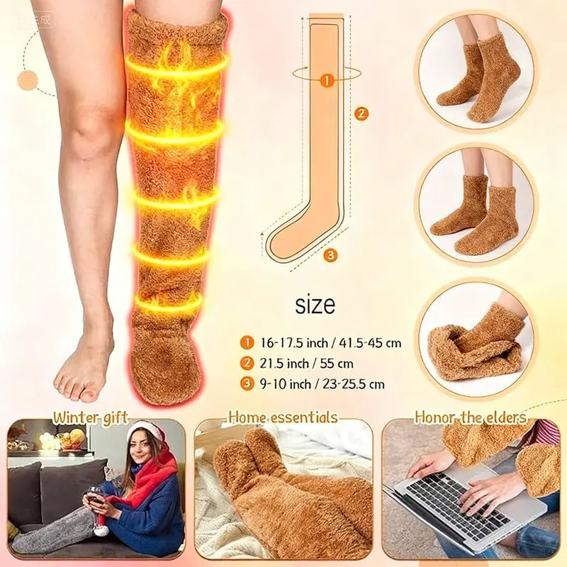 Over-Knee High Fuzzy Long Socks | Winter Warm & Ultra Comfortable