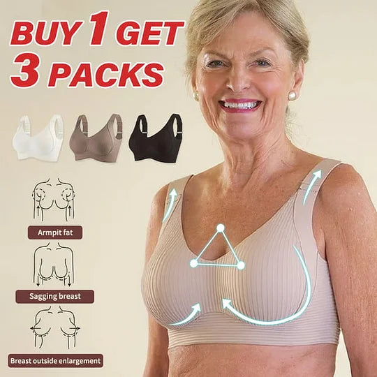 Super Firming Wire-Free Bra All-Day Comfort No More Sagging (3-Pack Value Set)