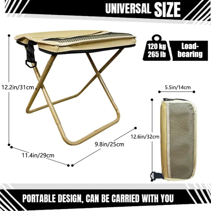 Ultra-Light Folding Stool – Supports Up to 150kg