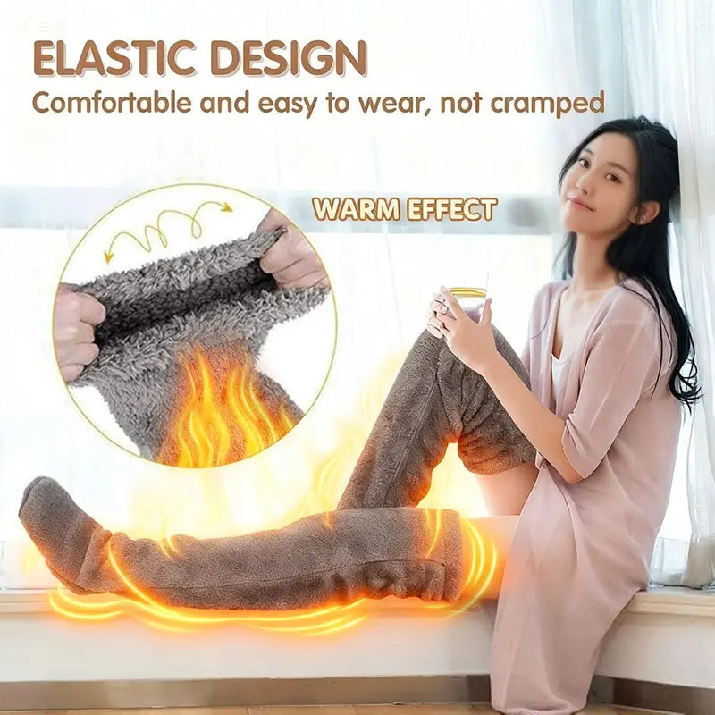 Over-Knee High Fuzzy Long Socks | Winter Warm & Ultra Comfortable