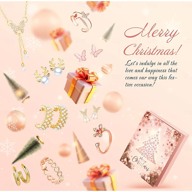 【2025】24 Days Christmas Advent Calendar Jewelry for Girls