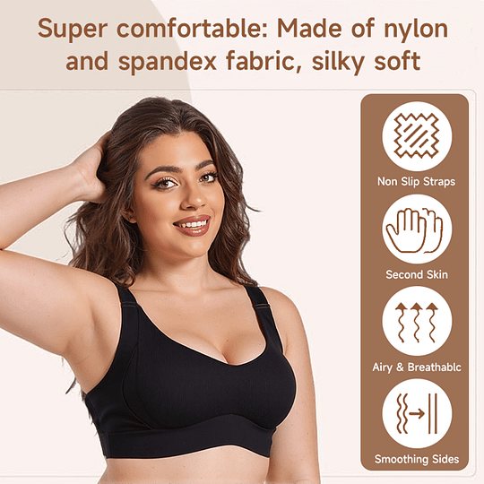 Super Firming Wire-Free Bra All-Day Comfort No More Sagging (3-Pack Value Set)