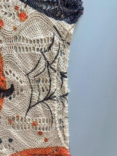 Pumpkin Print Long Sleeve Knit Top for Women - Halloween & Everyday Wear,Spring Summer Fall Ready