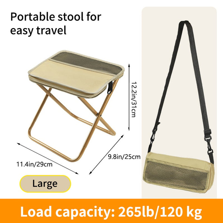 Ultra-Light Folding Stool – Supports Up to 150kg