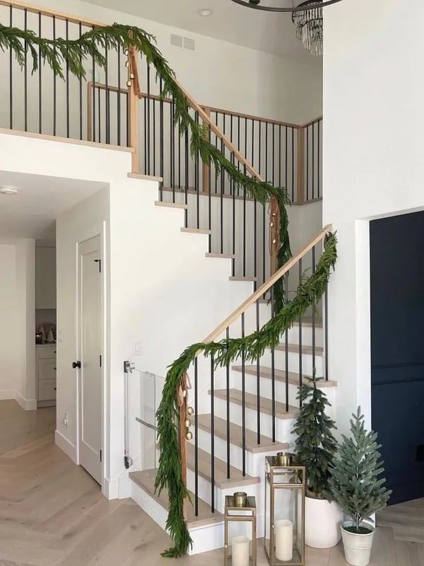 Natural Christmas Greenery - Real Touch Norfolk Pine Garland