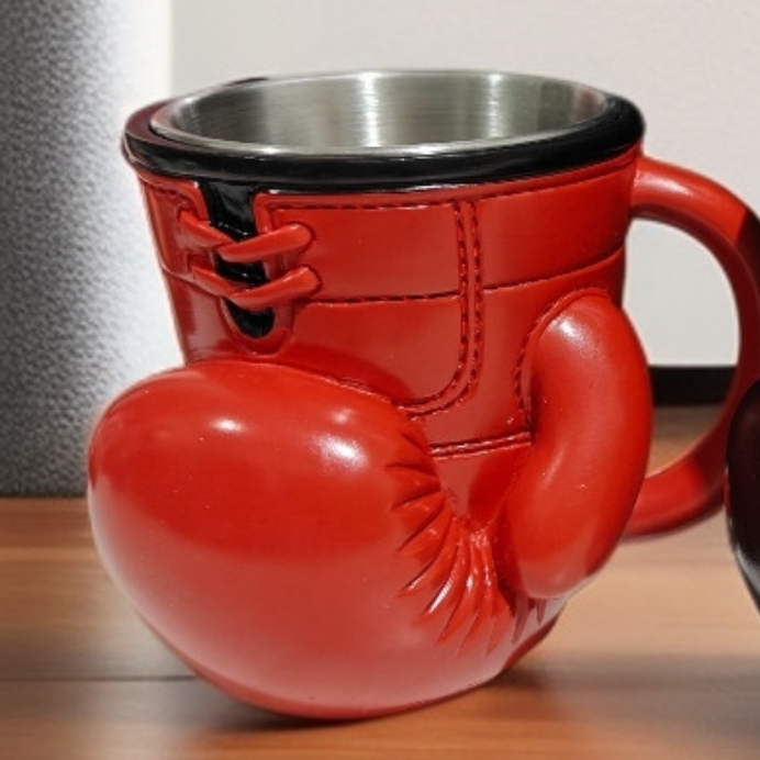 Boxing Glove Stainless Steel Mug – Drink Like a Fighter!