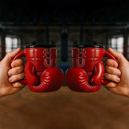 Boxing Glove Stainless Steel  Mug – Drink Like a Fighter!