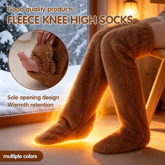 Over-Knee High Fuzzy Long Socks | Winter Warm & Ultra Comfortable