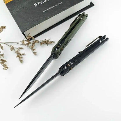 4300BK-02 CLA Folding Knife – D2 Steel, G10 Handle