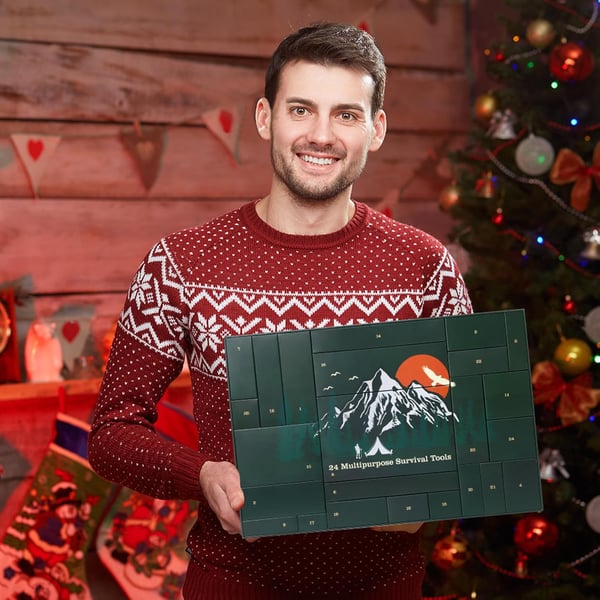 Survival Kit Advent Calendar -  Christmas Gift for Camping Lover