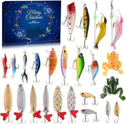 2025 Fishing Advent Calendar - 24 Days of Fishing Lures & Gifts