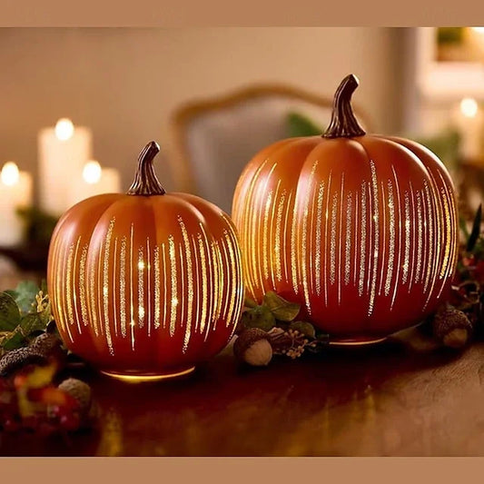 Twinkle Light Pumpkins