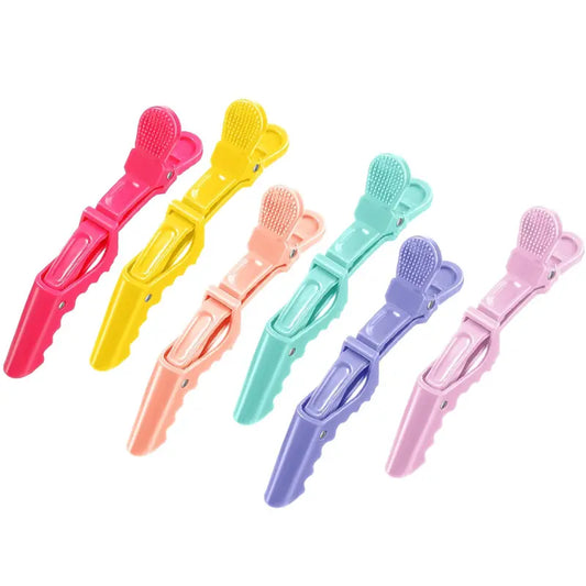 Pastel Alligator Hair Clips 6 Pack