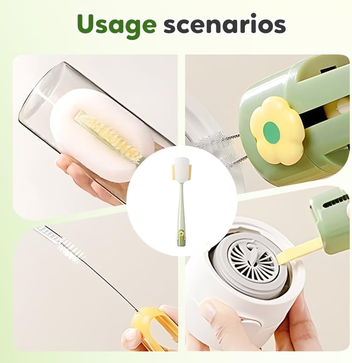 5-in-1 Multifunctional Bottle Cleaning Brush