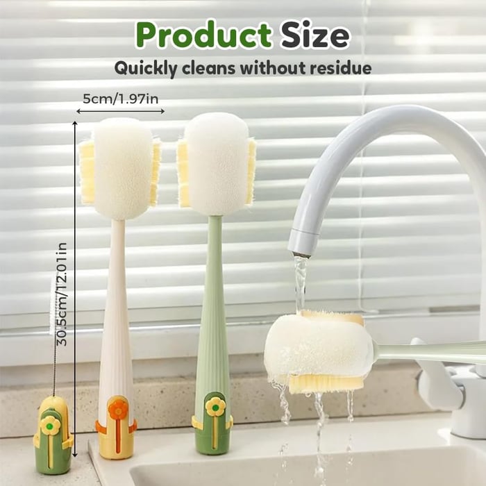 5-in-1 Multifunctional Bottle Cleaning Brush