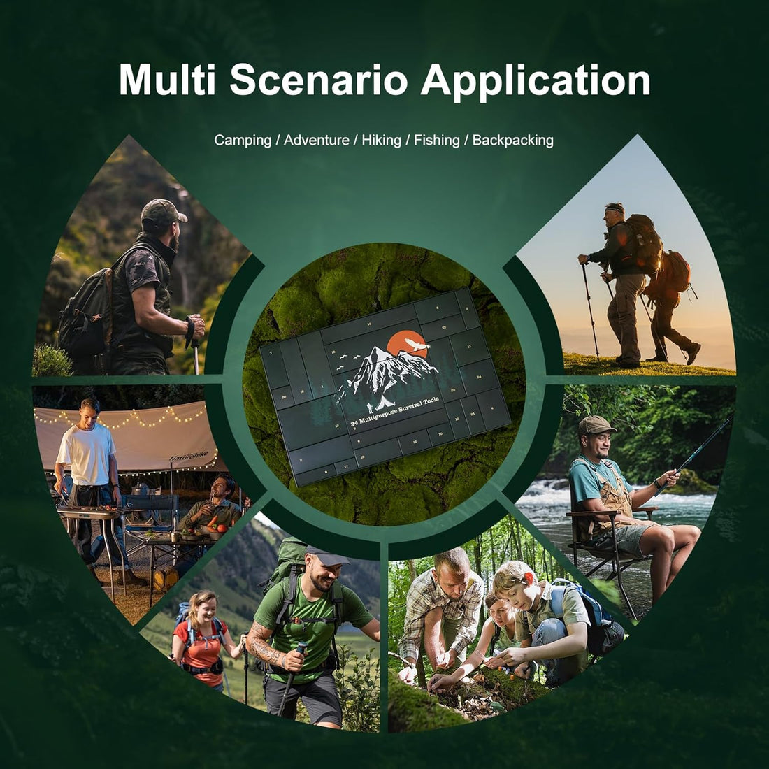 Survival Kit Advent Calendar -  Christmas Gift for Camping Lover