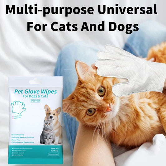 Odor-Removing Pet Grooming Gloves