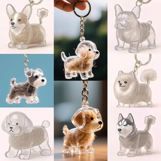 Pet hair storage box capsule pendant