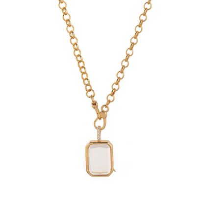 Retro Personalized Photo Box Pendant Necklace